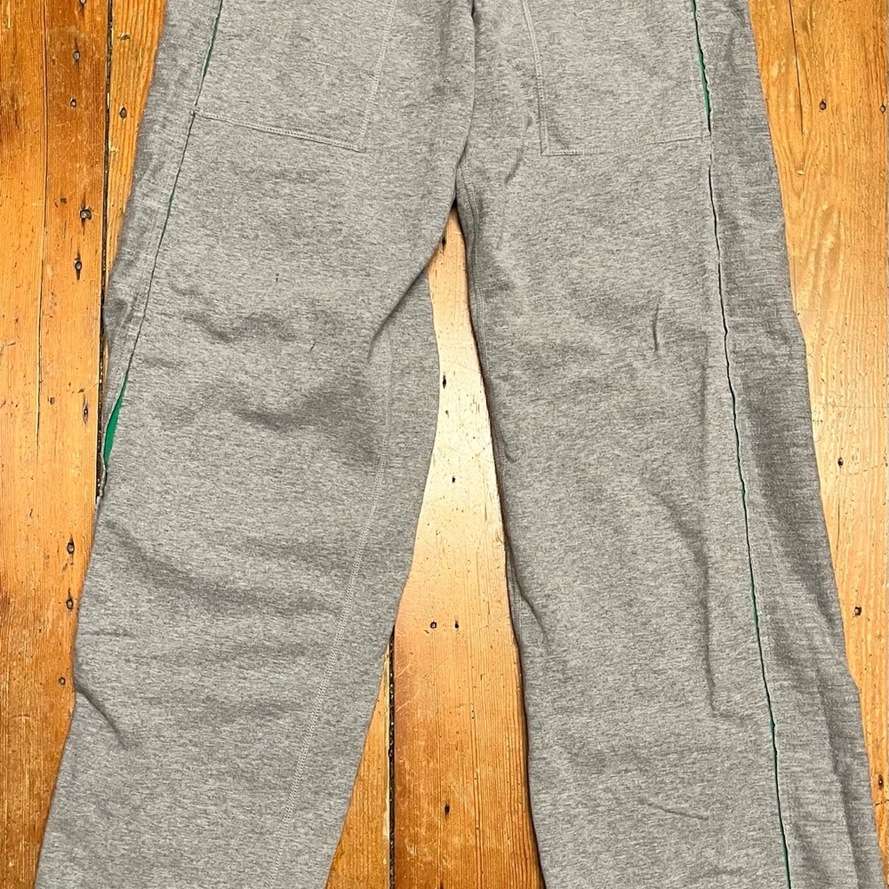 lululemon athletica Gray Joggers with Green Accents